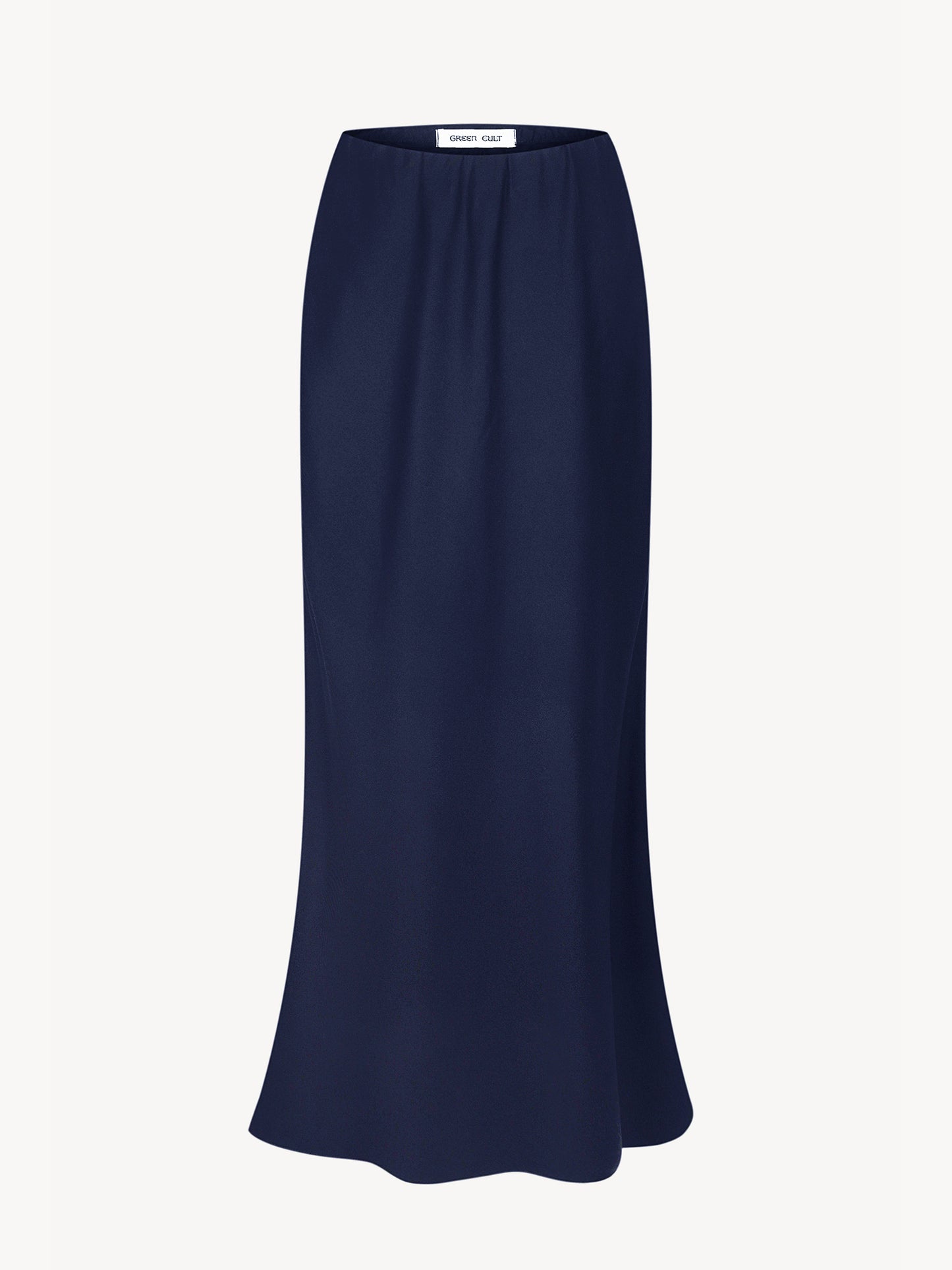 A navy blue eucalyptus skirt