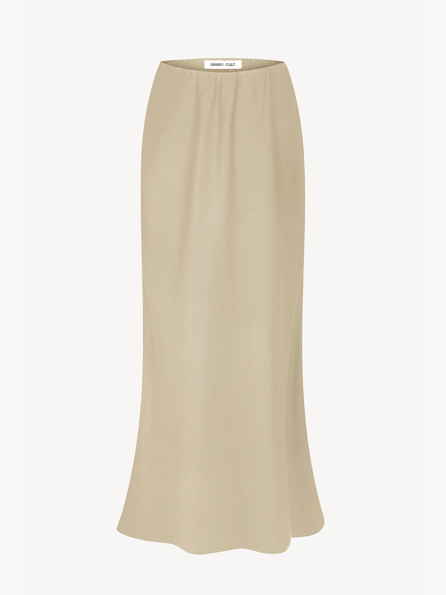 A beige eucalyptus skirt
