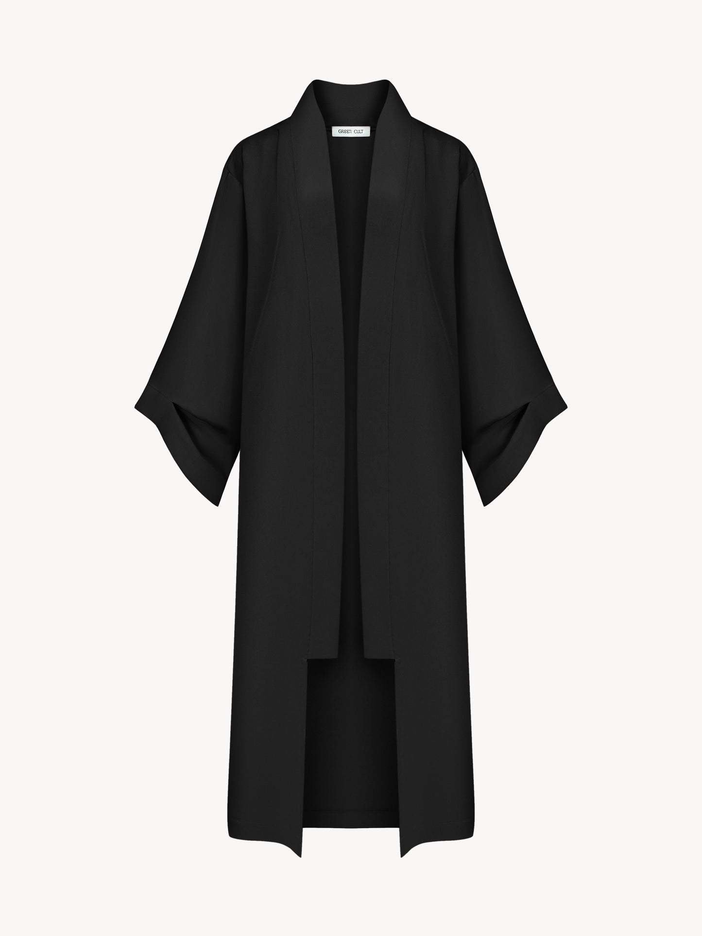 Eucalyptus kiss long kimono in black