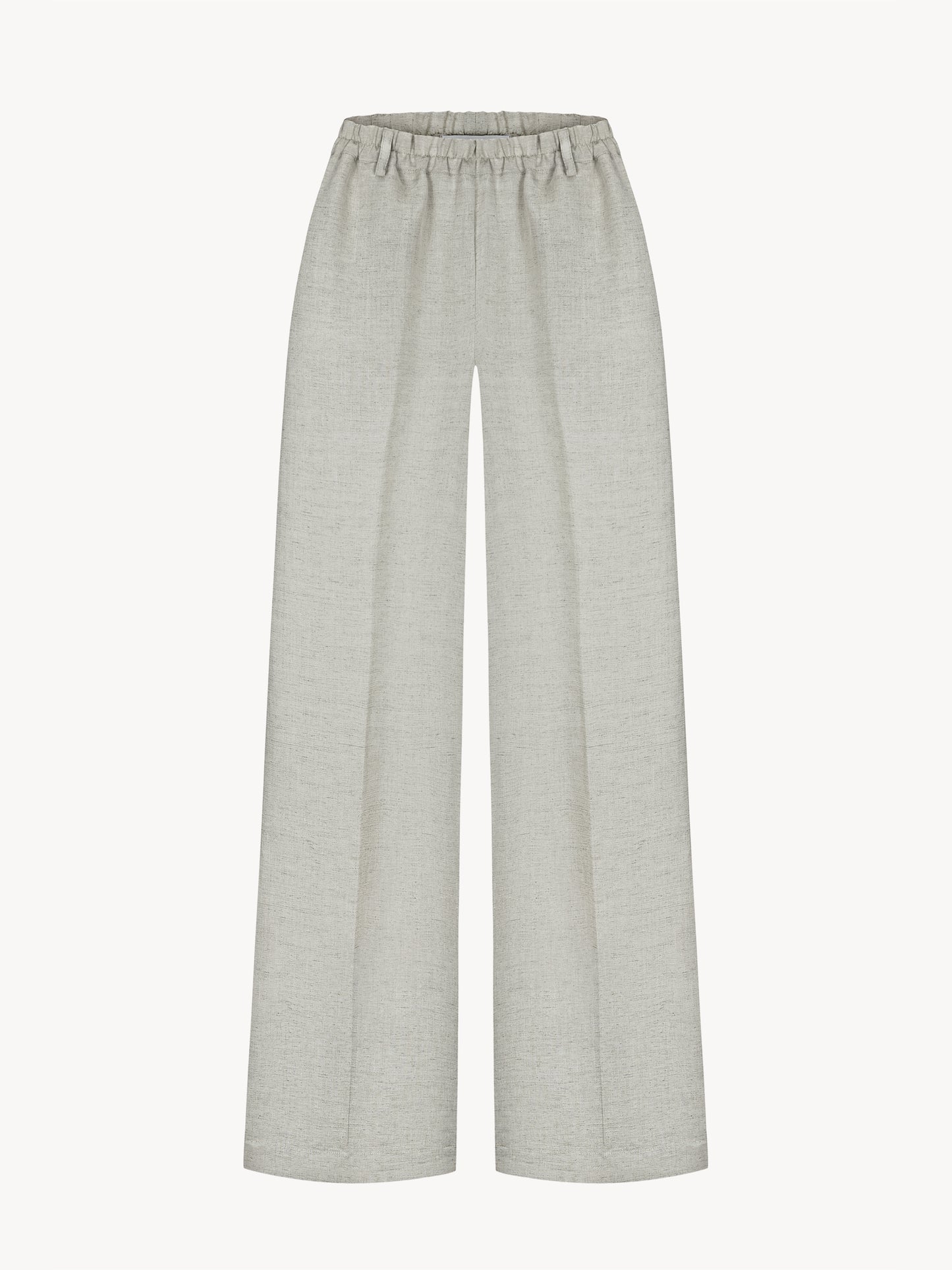 Palazzo pants in natural beige from hemp