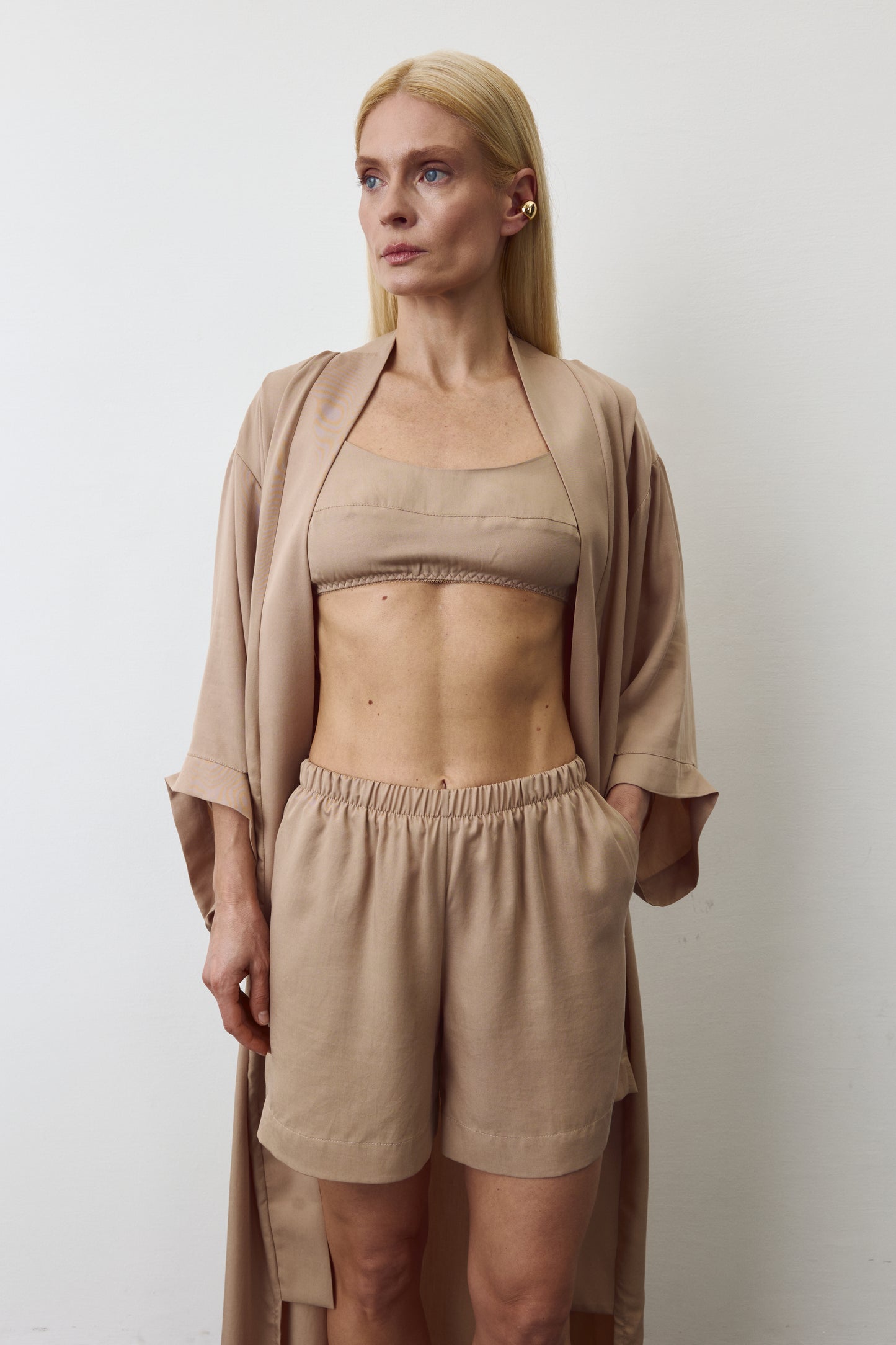 INES EUCALYPTUS SHORTS IN NUDE