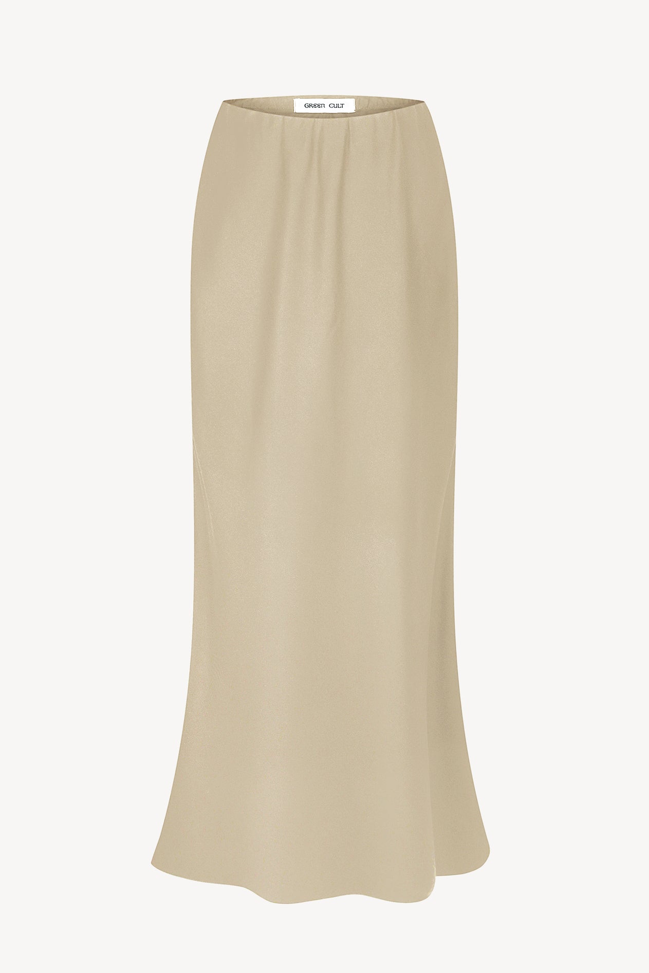 A beige eucalyptus skirt