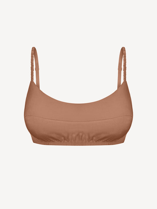 NAOMI EUCALYPTUS TOP IN TERRACOTTA
