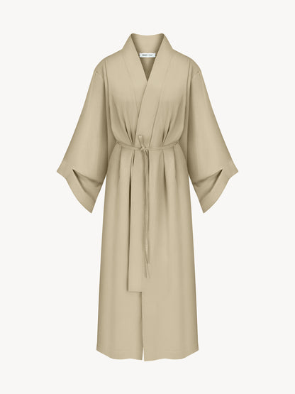 Eucalyptus kiss long kimono in beige