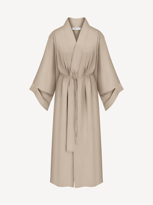 NOA EUCALYPTUS MAXI KIMONO IN NUDE