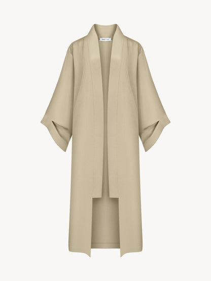 Eucalyptus kiss long kimono in beige