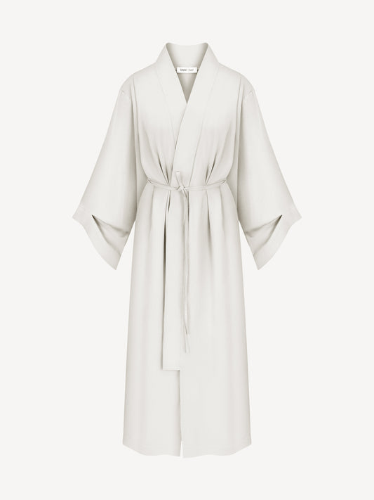 NOA EUCALYPTUS MAXI KIMONO IN PALE CELERY