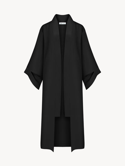 Eucalyptus kiss long kimono in black