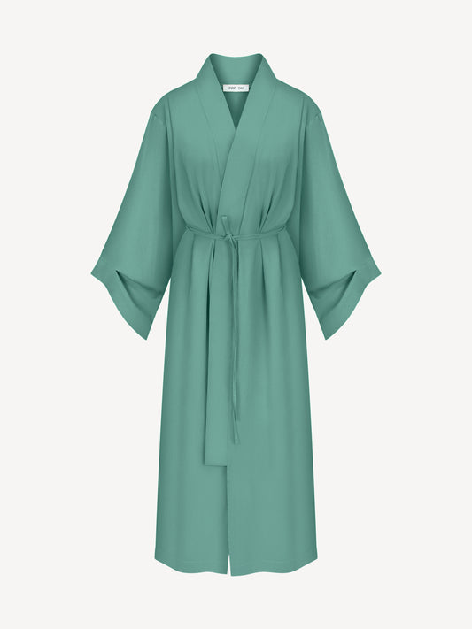 NOA EUCALYPTUS MAXI KIMONO IN SEA WAVE