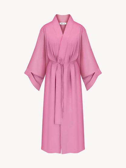 Eucalyptus kiss long kimono in pink
