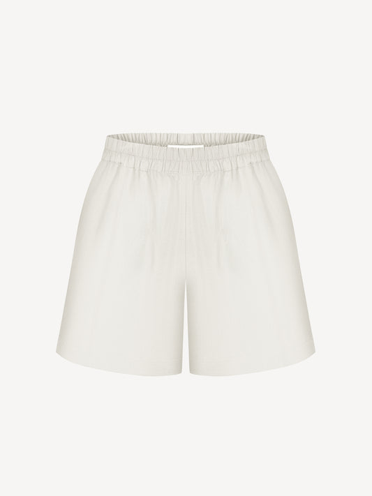 INES EUCALYPTUS SHORTS IN PALE CELERY