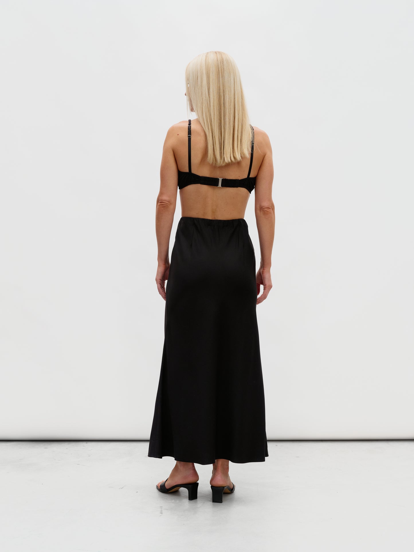 A black eucalyptus skirt