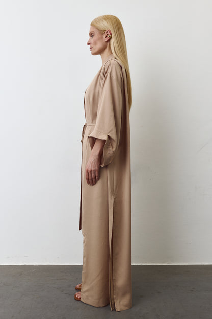 NOA EUCALYPTUS MAXI KIMONO IN NUDE