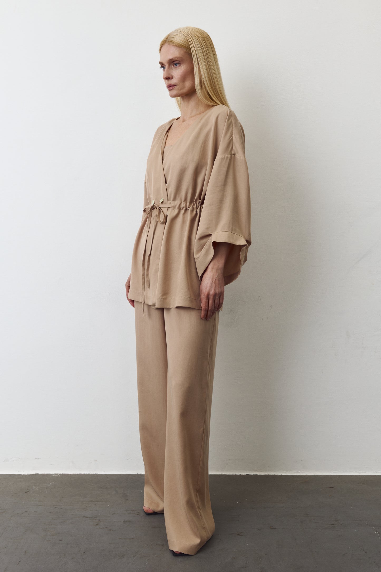 AYA EUCALYPTUS SET WITH PANTS IN NUDE