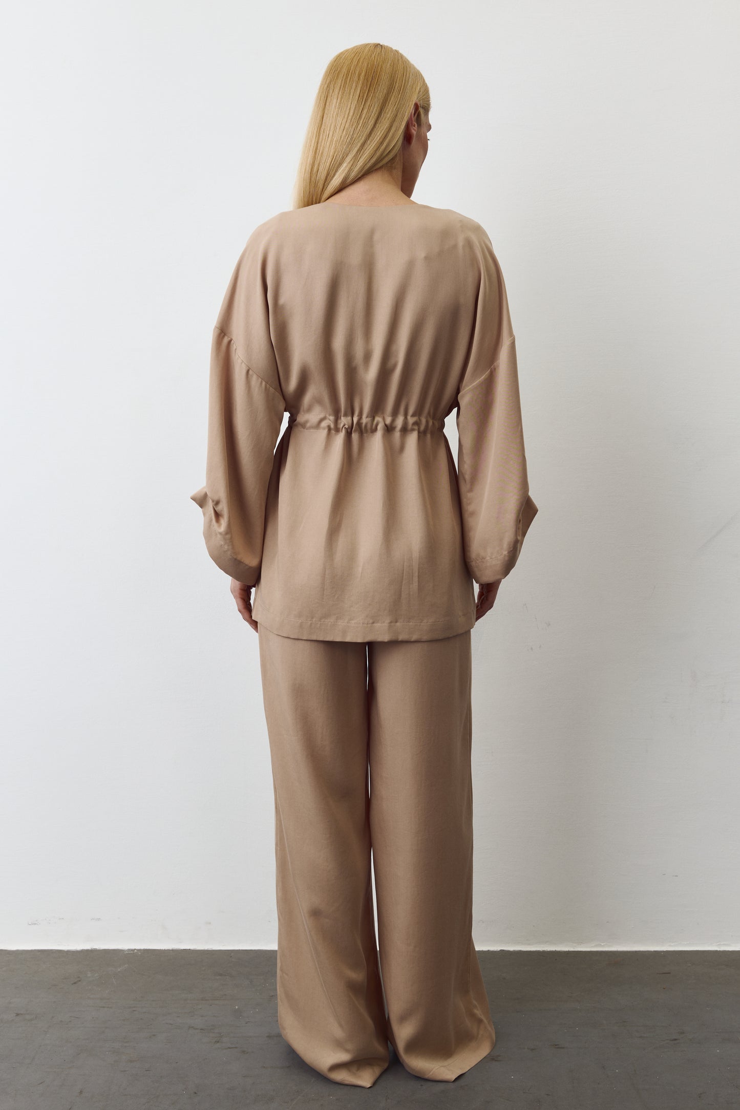 AYA EUCALYPTUS SET WITH PANTS IN NUDE