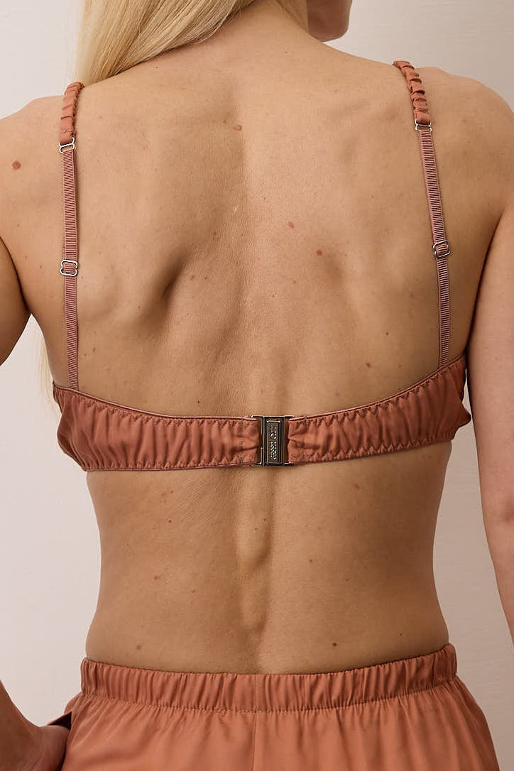 NAOMI EUCALYPTUS TOP IN TERRACOTTA