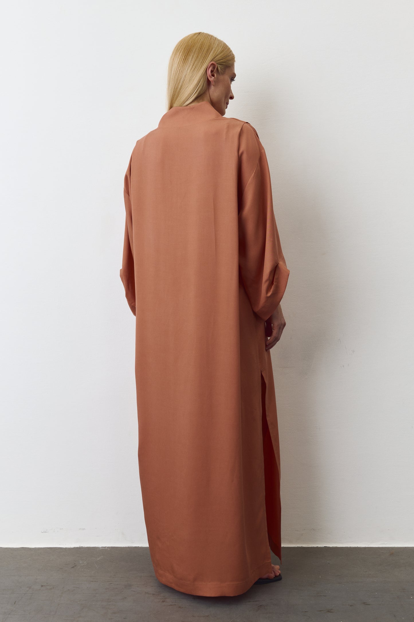 NOA EUCALYPTUS MAXI KIMONO IN TERRACOTA