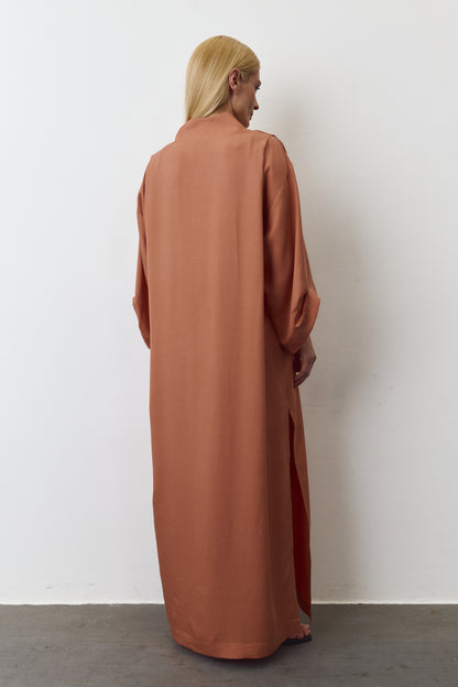 NOA EUCALYPTUS MAXI KIMONO IN TERRACOTA