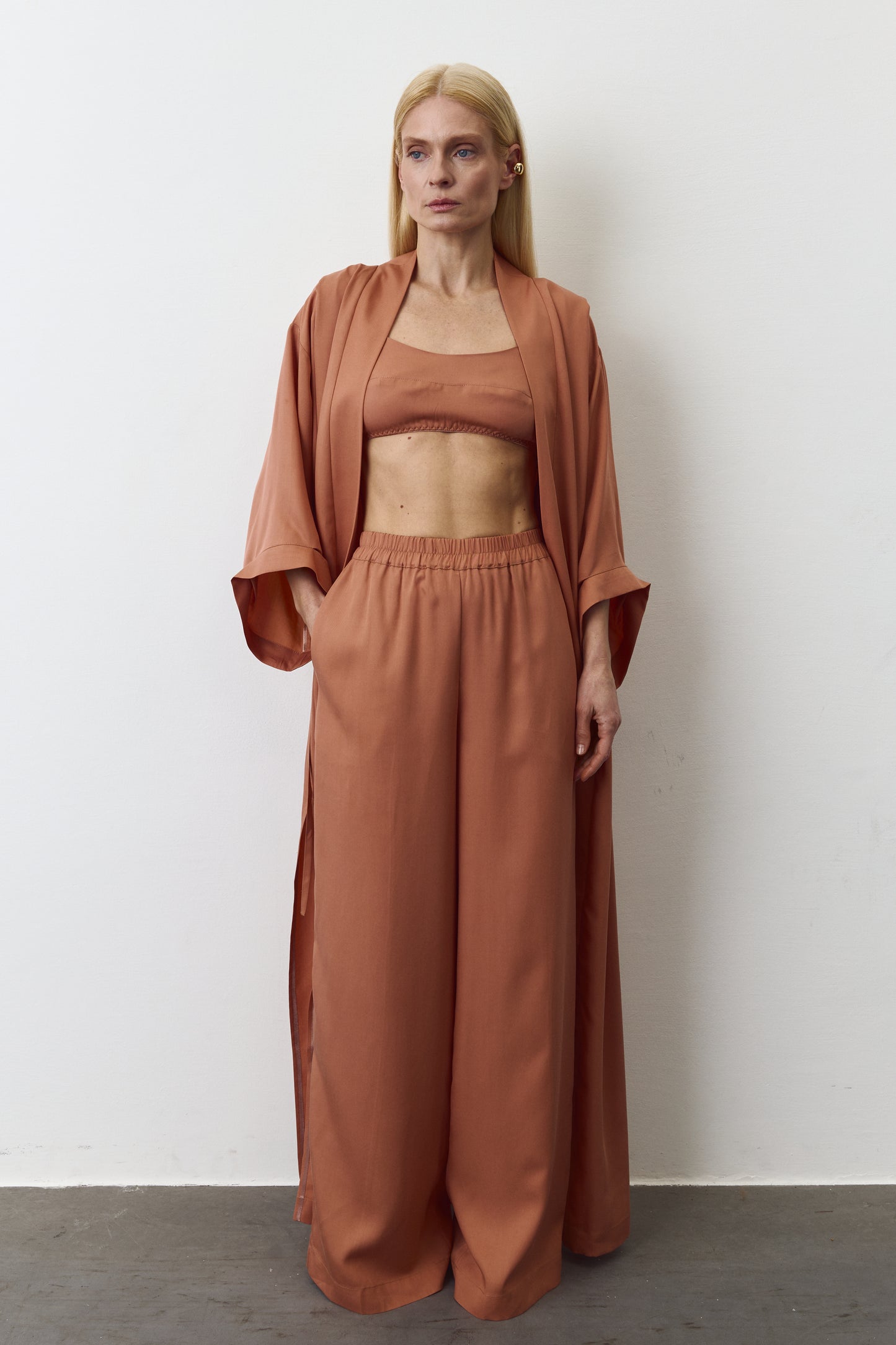 LUNA EUCALYPTUS PANTS IN TERRACOTA