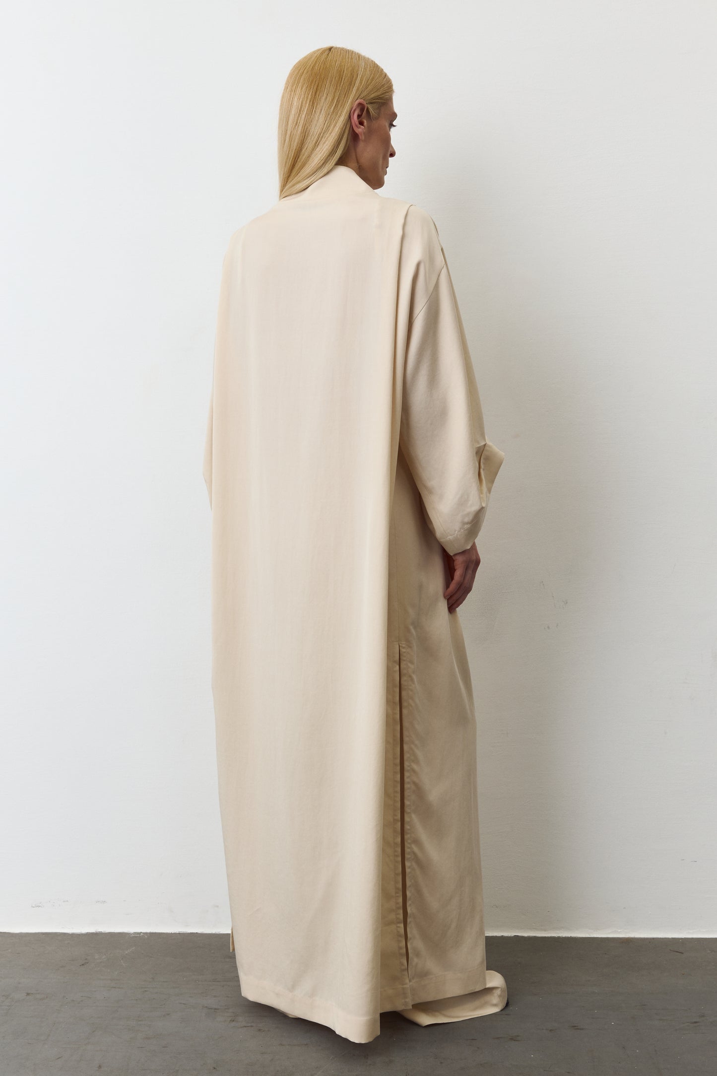 NOA EUCALYPTUS MAXI KIMONO IN PALE CELERY