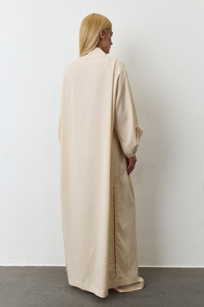 NOA EUCALYPTUS MAXI KIMONO IN PALE CELERY