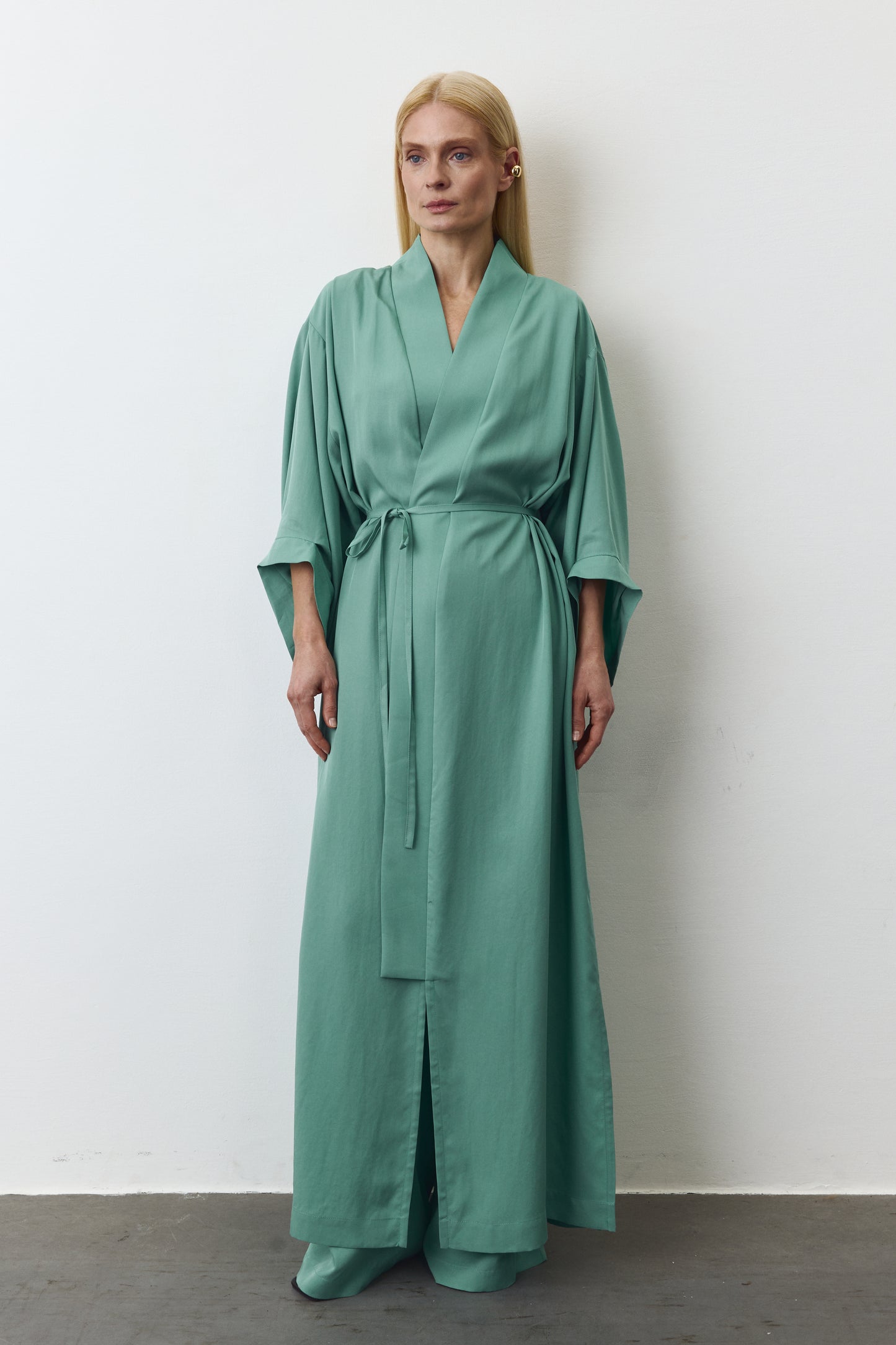 NOA EUCALYPTUS MAXI KIMONO IN SEA WAVE