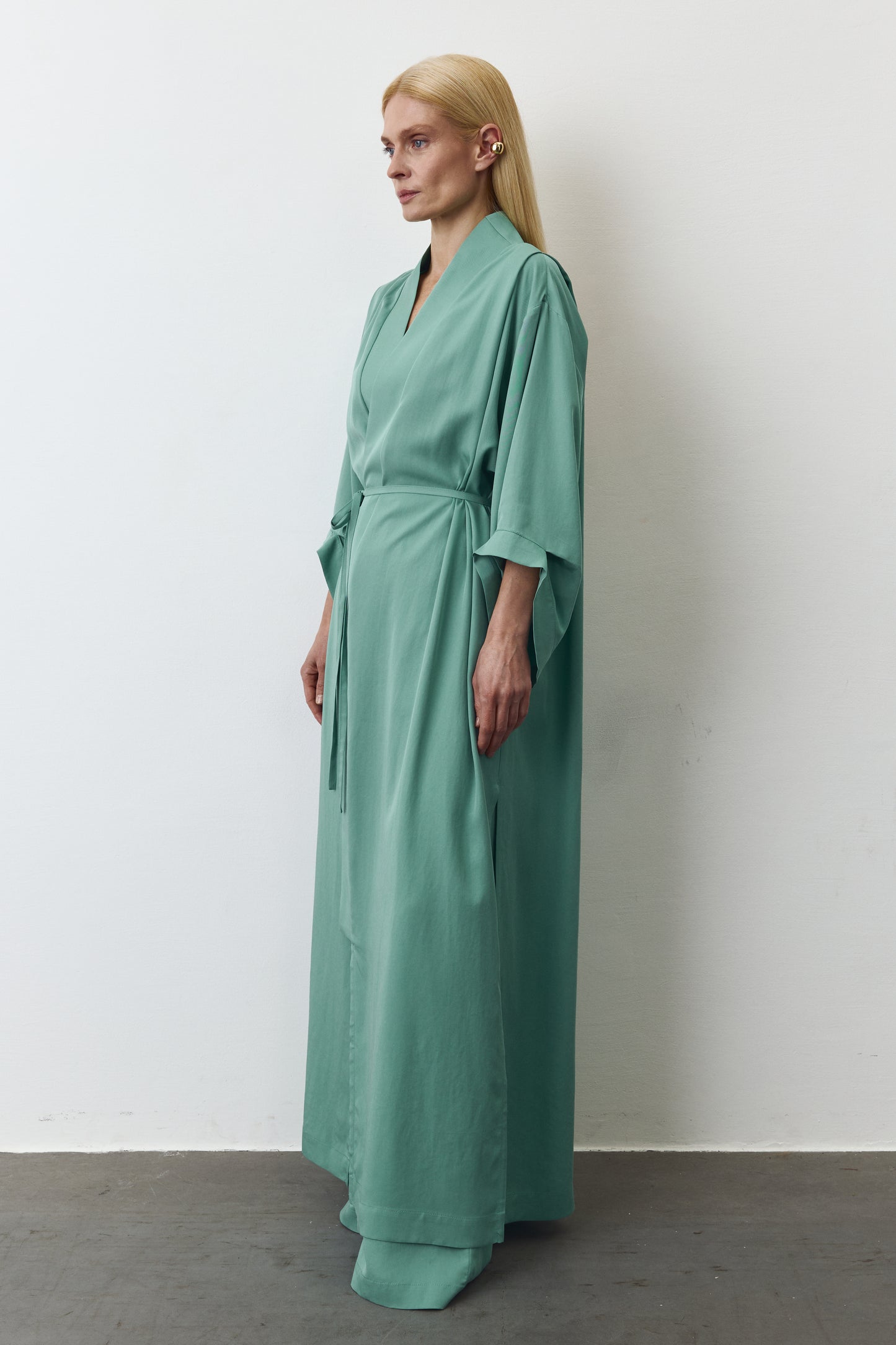 NOA EUCALYPTUS MAXI KIMONO IN SEA WAVE