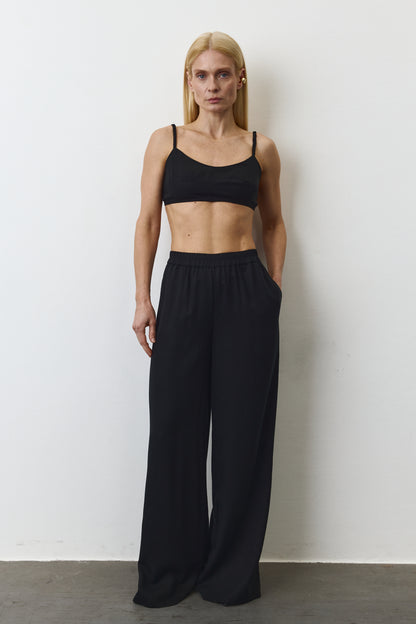 LUNA EUCALYPTUS PANTS IN BLACK