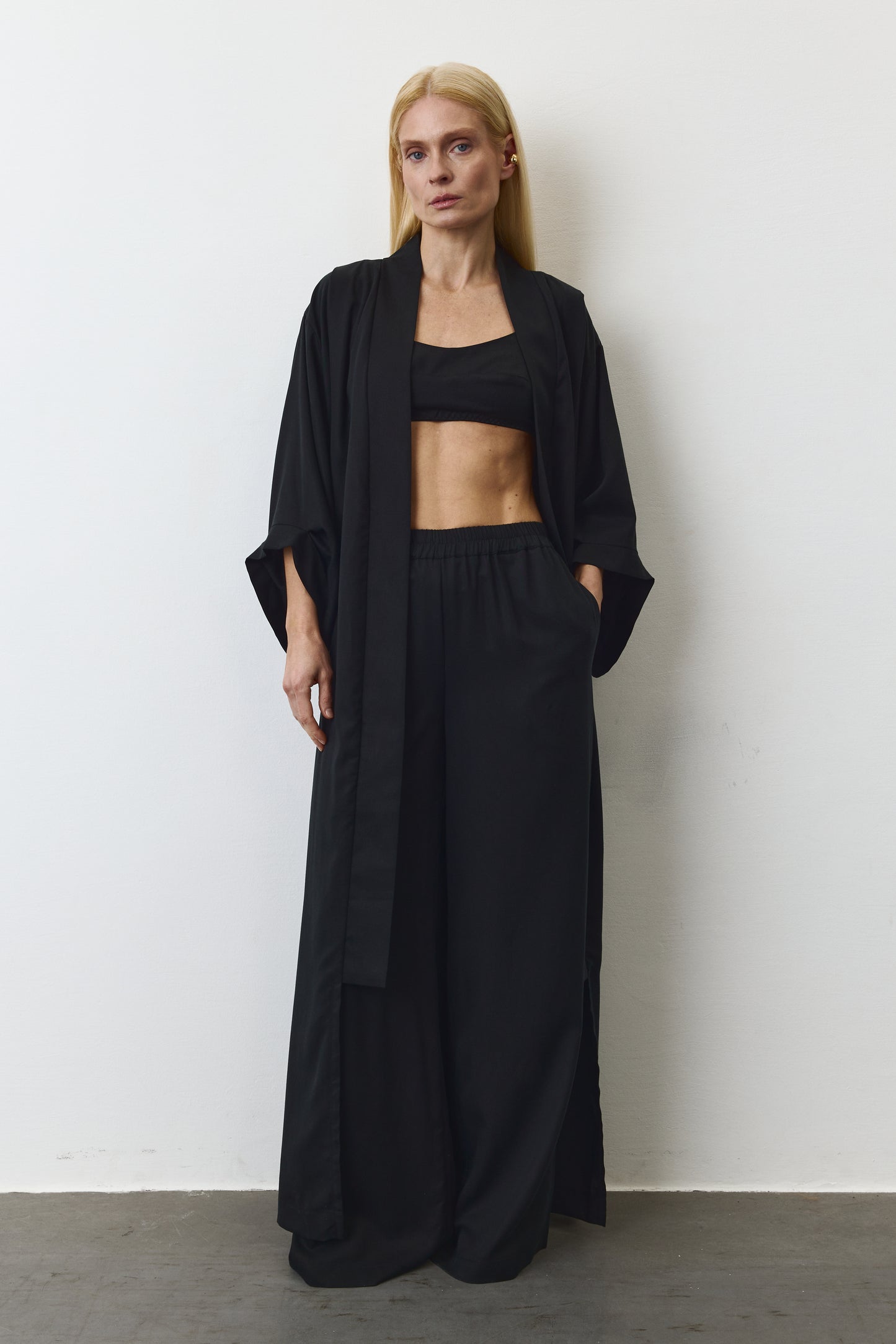 LUNA EUCALYPTUS PANTS IN BLACK
